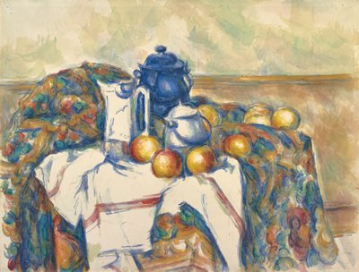 Still Life with Blue Pot, c.1900 by Paul Cézanne